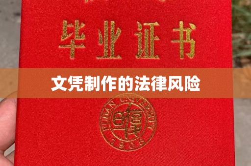 黄浦文凭制作的法律风险