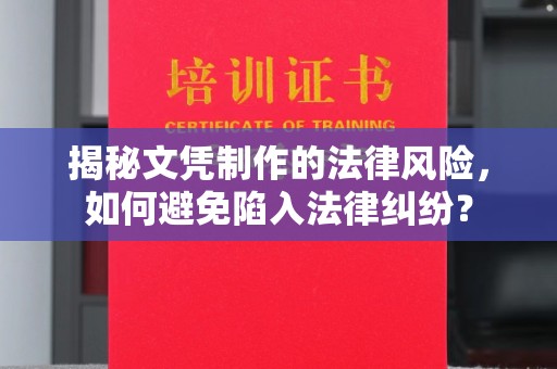 黄浦揭秘文凭制作的法律风险，如何避免陷入法律纠纷？