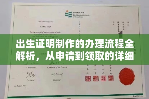 黄浦出生证明制作的办理流程全解析，从申请到领取的详细指南