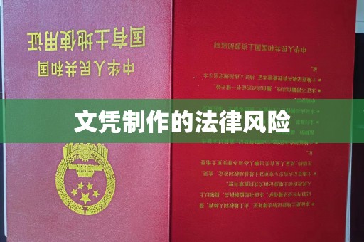 黄浦文凭制作的法律风险