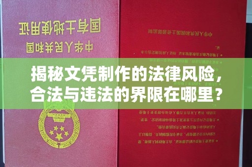 黄浦揭秘文凭制作的法律风险，合法与违法的界限在哪里？